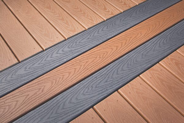 Trex Select Saddle & Winchester Grey Decking CloseUp